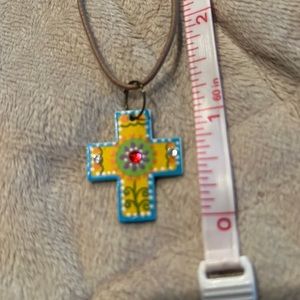 Natural Life Cross necklace. EUC!!
